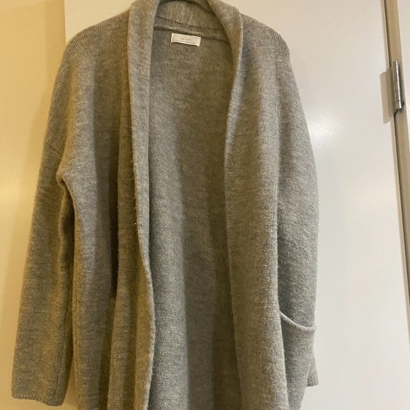 Oak + Fort Long Grey Cardigan XS - Picture 1 of 3